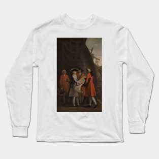 The Construction of Copenhagen's Dock in the Reign of Christian VI by Nicolai Abildgaard Long Sleeve T-Shirt